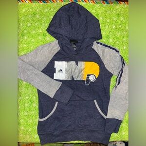 NBA Indiana Pacers girls adidas hoodie glitter logo size M 10-12